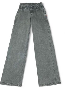 Dovetail Workwear Old School Wide Leg Chemical Grey Jeans Women’s Size 2/W25 L32